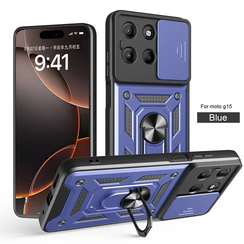 Motorola Moto G56 Case Shockproof Ring Stand Phone Cover