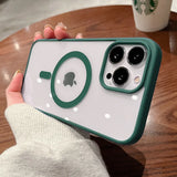 MagSafe Magnetic Wireless Charging Case for iPhone 17, 16, 15, 14, 13, 12, 11 – Clear Hard Acrylic Cover (Pro / Max / Mini / Plus)