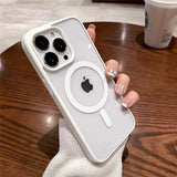 MagSafe Magnetic Wireless Charging Case for iPhone 17, 16, 15, 14, 13, 12, 11 – Clear Hard Acrylic Cover (Pro / Max / Mini / Plus)