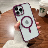 MagSafe Magnetic Wireless Charging Case for iPhone 17, 16, 15, 14, 13, 12, 11 – Clear Hard Acrylic Cover (Pro / Max / Mini / Plus)