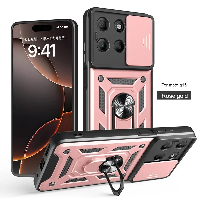 Motorola Moto G56 Case Shockproof Ring Stand Phone Cover