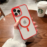 MagSafe Magnetic Wireless Charging Case for iPhone 17, 16, 15, 14, 13, 12, 11 – Clear Hard Acrylic Cover (Pro / Max / Mini / Plus)