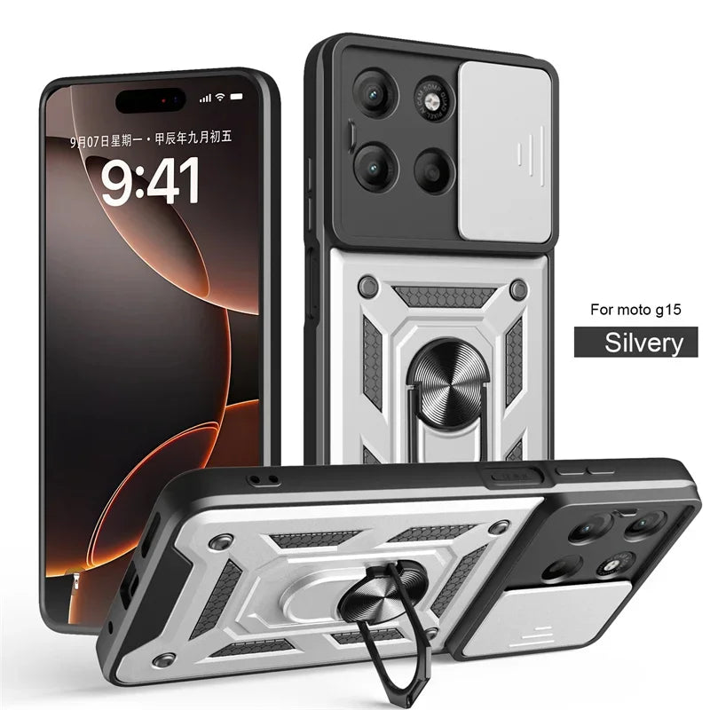 Motorola Moto G56 Case Shockproof Ring Stand Phone Cover
