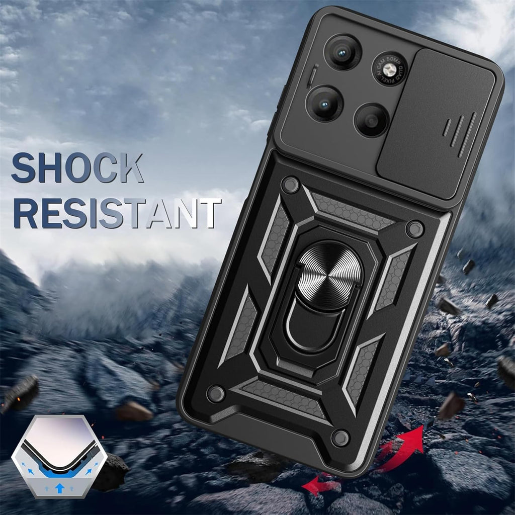 Motorola Moto G56 Case Shockproof Ring Stand Phone Cover