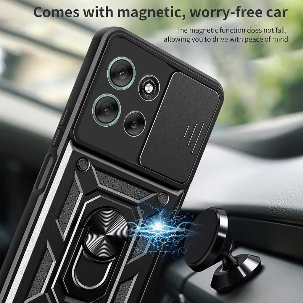 Motorola Moto G56 Case Shockproof Ring Stand Phone Cover