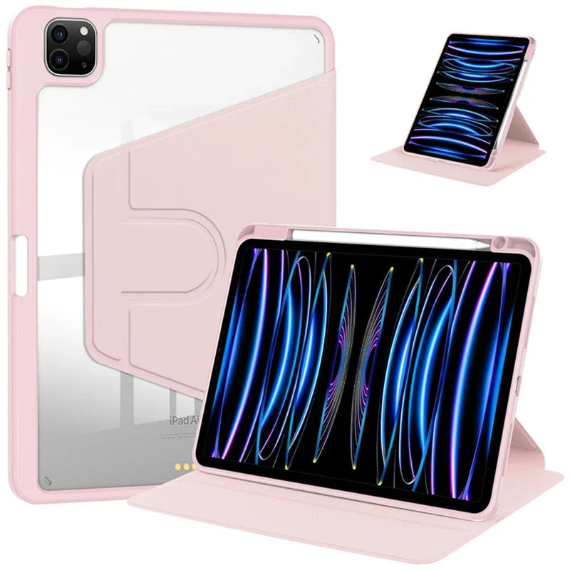 For Ipad Air 5 4 10th 10.9 Case New ipad air 11 Pro 11 13 3 10.5 9.7 Cover 10.2 7th 8th 9th Gen 360° Rotation Shell Accessories