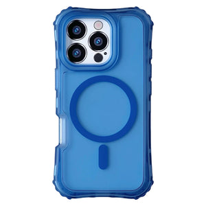 Frosted 3-in-1 MagSafe Phone Case for iPhone 16 17pro max 15 Pro 14 13 12 11 Magnetic Wireless Charging Hard PC Shockproof Cover
