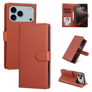 Wallet Phone Case with PU Leather, Card Holder Slot & Foldable Front Cover – Elegant Protection for Apple iPhone 17 Air