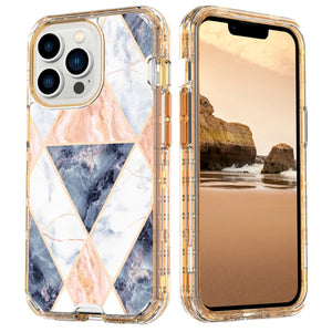 Fit iPhone 16 Pro 6.3" Phone Case, Marble Pattern Slim Shockproof Full Body Protective Rugged Cover For iPhone 16 Pro MAX 6.9