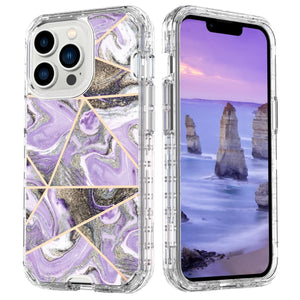Fit iPhone 16 Pro 6.3" Phone Case, Marble Pattern Slim Shockproof Full Body Protective Rugged Cover For iPhone 16 Pro MAX 6.9