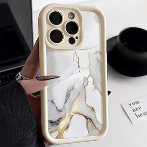 Marble Case For iPhone 16 Pro Max Case iPhone 13 15 11 17 12 14 Pro Max XR 7 8 Plus SE Shockproof Soft TPU Silicone Phone Cover