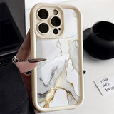 Marble Case For iPhone 16 Pro Max Case iPhone 13 15 11 17 12 14 Pro Max XR 7 8 Plus SE Shockproof Soft TPU Silicone Phone Cover