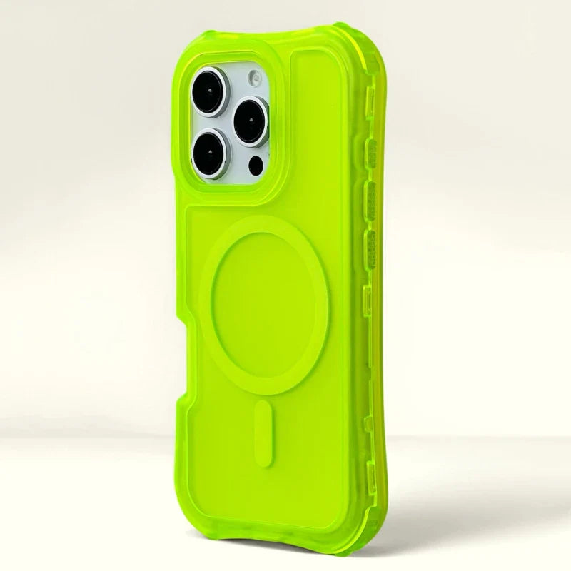 Frosted 3-in-1 MagSafe Phone Case for iPhone 16 17pro max 15 Pro 14 13 12 11 Magnetic Wireless Charging Hard PC Shockproof Cover
