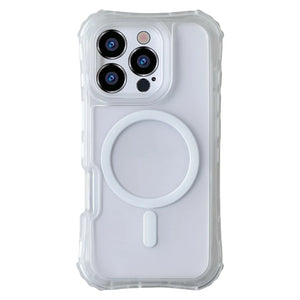 Frosted 3-in-1 MagSafe Phone Case for iPhone 16 17pro max 15 Pro 14 13 12 11 Magnetic Wireless Charging Hard PC Shockproof Cover