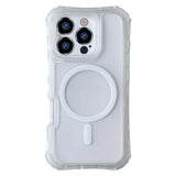 Frosted 3-in-1 MagSafe Phone Case for iPhone 16 17pro max 15 Pro 14 13 12 11 Magnetic Wireless Charging Hard PC Shockproof Cover