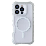 Frosted 3-in-1 MagSafe Phone Case for iPhone 16 17pro max 15 Pro 14 13 12 11 Magnetic Wireless Charging Hard PC Shockproof Cover