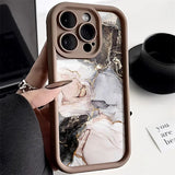 Marble Case For iPhone 16 Pro Max Case iPhone 13 15 11 17 12 14 Pro Max XR 7 8 Plus SE Shockproof Soft TPU Silicone Phone Cover