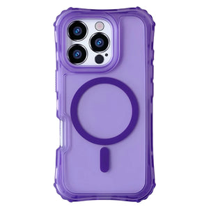 Frosted 3-in-1 MagSafe Phone Case for iPhone 16 17pro max 15 Pro 14 13 12 11 Magnetic Wireless Charging Hard PC Shockproof Cover