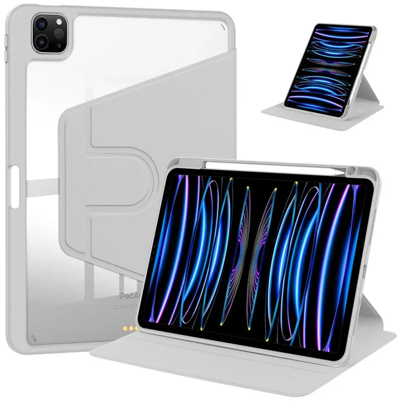 For Ipad Air 5 4 10th 10.9 Case New ipad air 11 Pro 11 13 3 10.5 9.7 Cover 10.2 7th 8th 9th Gen 360° Rotation Shell Accessories