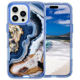 Fit iPhone 16 Pro 6.3" Phone Case, Marble Pattern Slim Shockproof Full Body Protective Rugged Cover For iPhone 16 Pro MAX 6.9