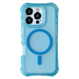 Frosted 3-in-1 MagSafe Phone Case for iPhone 16 17pro max 15 Pro 14 13 12 11 Magnetic Wireless Charging Hard PC Shockproof Cover
