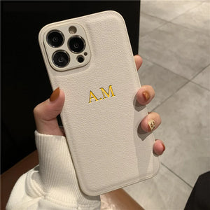 iPhone Personalised Leather Phone Case