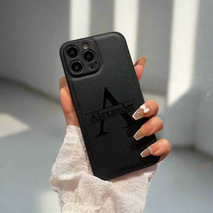 iPhone Personalised Leather Phone Case