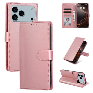 Wallet Phone Case with PU Leather, Card Holder Slot & Foldable Front Cover – Elegant Protection for Apple iPhone 17 Air